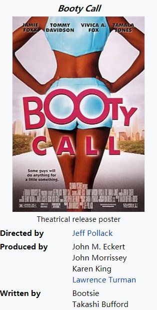 booty call什么意思？