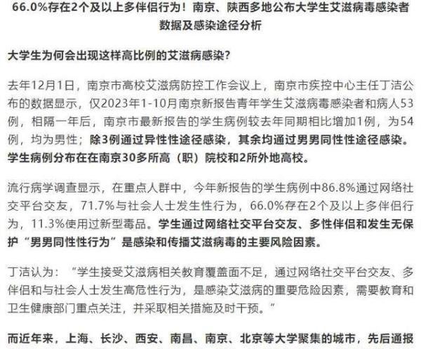 4年间大学生艾滋病感染1.2万例，他们早就预料到这样的结果了！