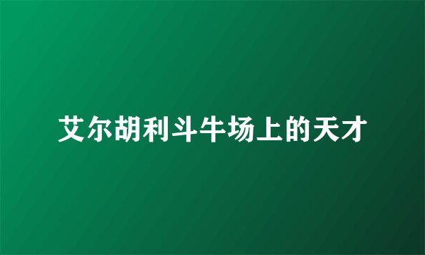 艾尔胡利斗牛场上的天才
