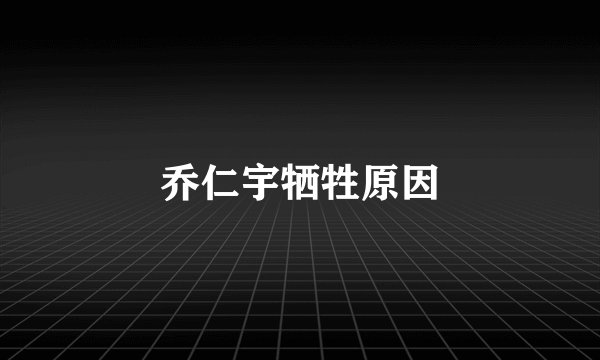 乔仁宇牺牲原因