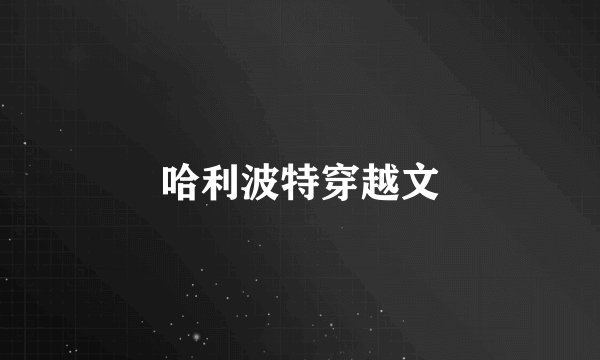 哈利波特穿越文