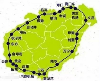 海南环城高铁路线图