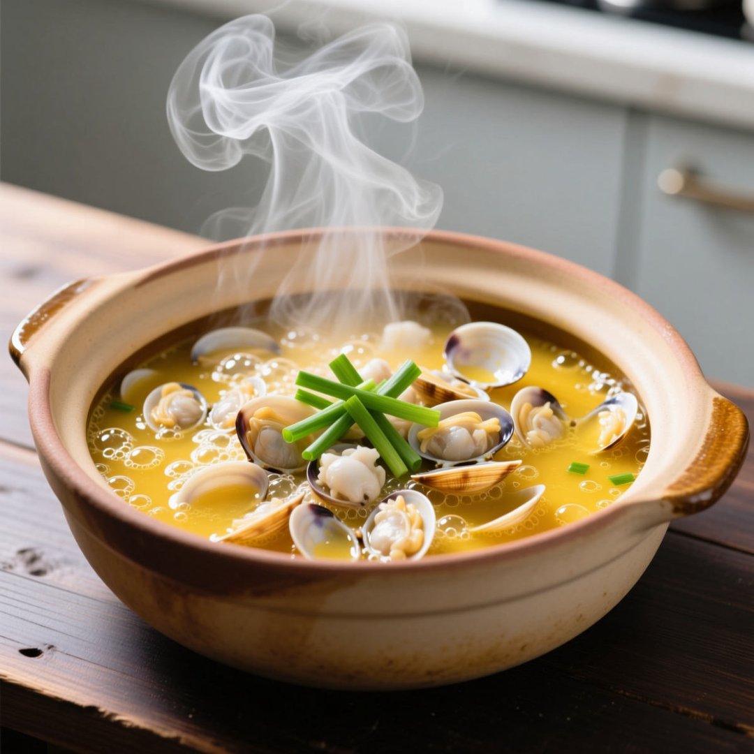 大文蛤炖鸡汤怎么做好吃