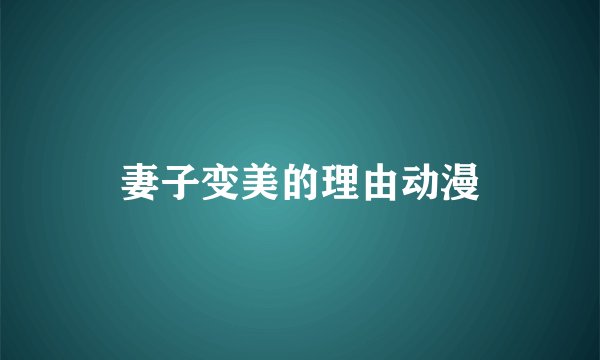 妻子变美的理由动漫