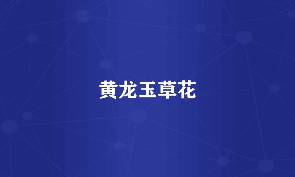 黄龙玉草花