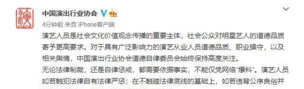 中演协:行业自律惩戒绝不手软 这是咋情况？