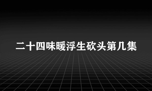 二十四味暖浮生砍头第几集