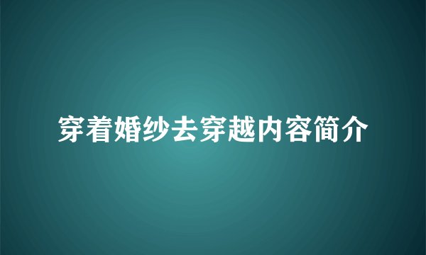 穿着婚纱去穿越内容简介