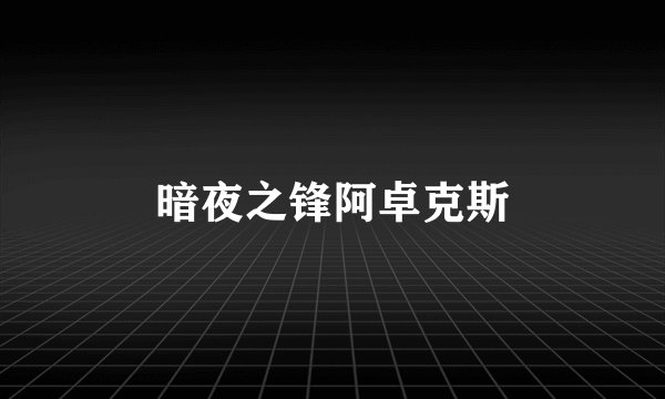 暗夜之锋阿卓克斯
