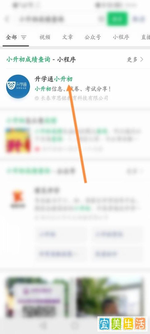 小升初成绩查询