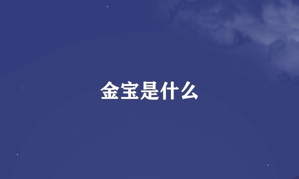 金宝是什么