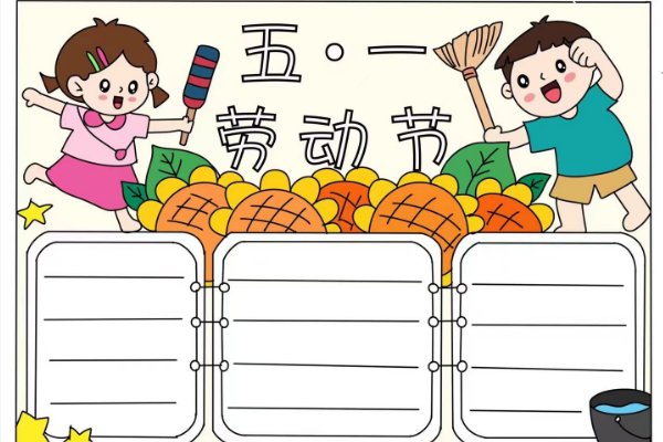 五一节手抄报怎么画简单又漂亮
