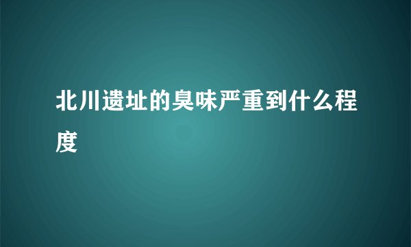 北川遗址的臭味严重到什么程度