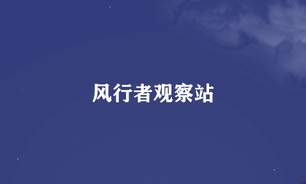 风行者观察站