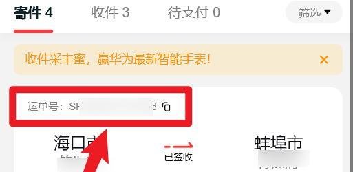 顺丰快递单号查询快速运单号