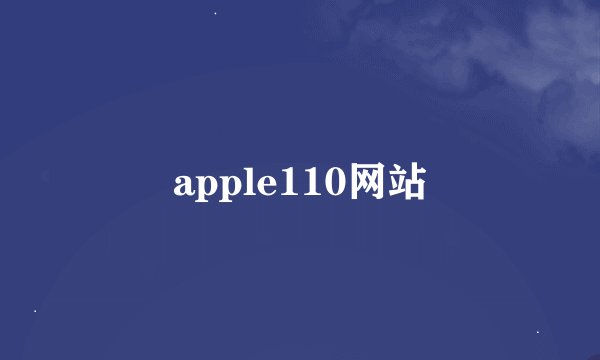 apple110网站