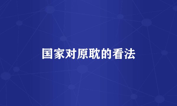 国家对原耽的看法