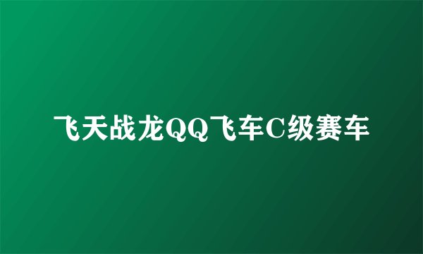 飞天战龙QQ飞车C级赛车