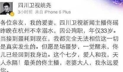 主持人佟瑶在2015年不幸溺亡,这么多年过去了,她丈夫和女儿怎么样了?