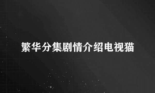 繁华分集剧情介绍电视猫