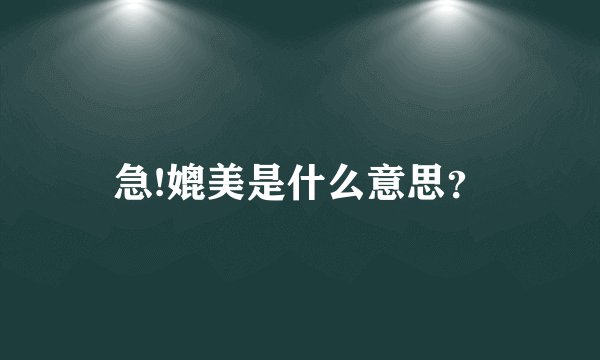 急!媲美是什么意思？