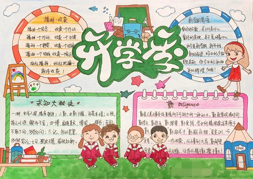 开学第一课手抄报2022