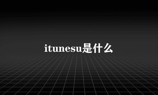 itunesu是什么