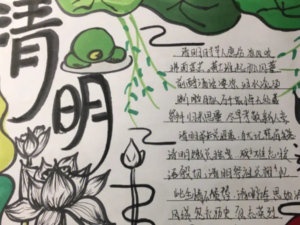 关于清明的手抄报内容是什么