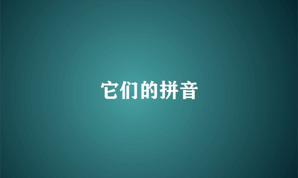 它们的拼音