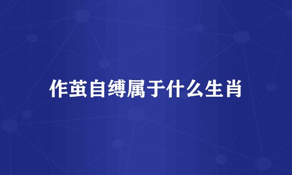 作茧自缚属于什么生肖