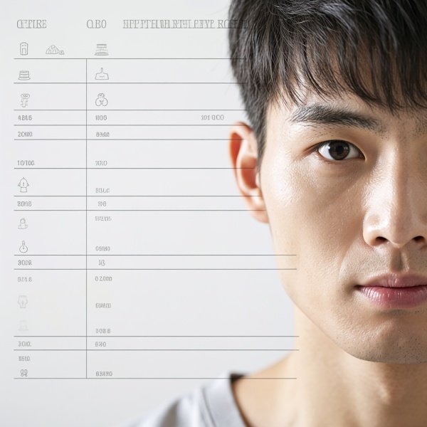男生1000米成绩对照表