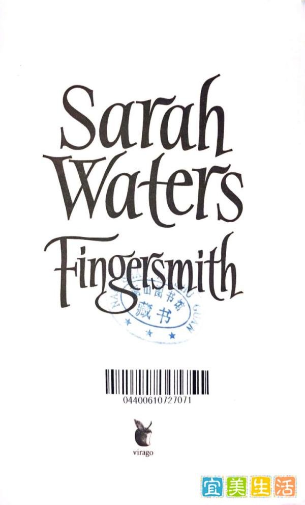 萨拉·沃特斯,指匠,英文版,英语版, Fingersmith by Sarah Waters