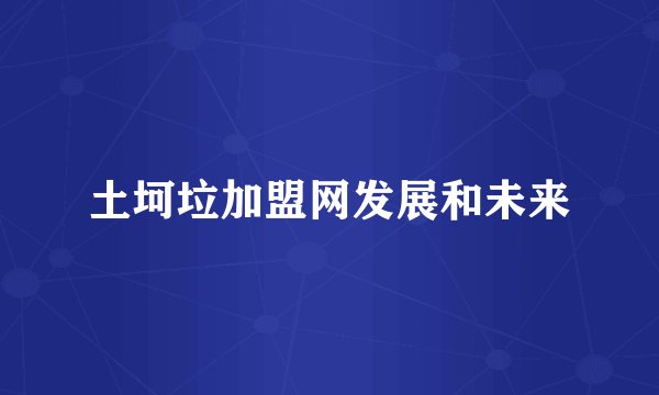 土坷垃加盟网发展和未来