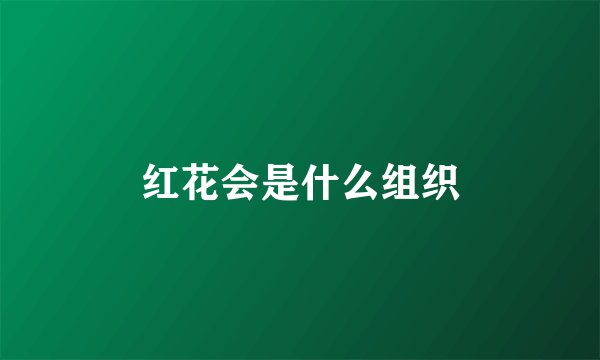 红花会是什么组织