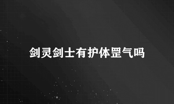 剑灵剑士有护体罡气吗