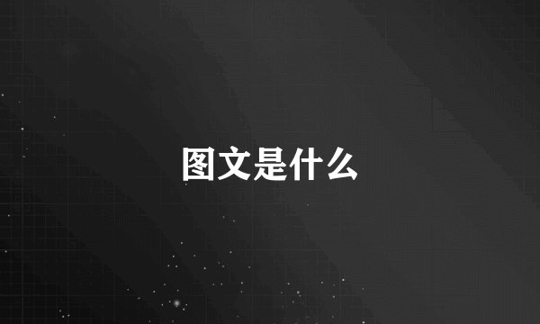 图文是什么