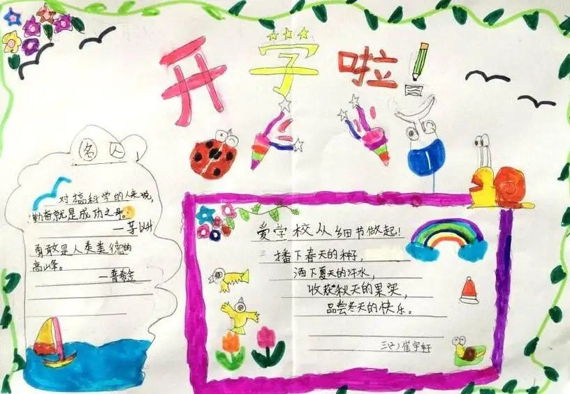 开学第一课手抄报2022