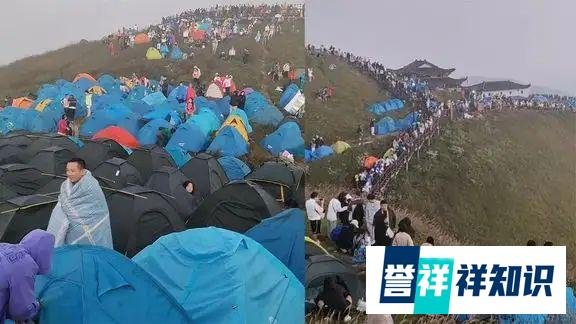 江西一景区游客撑满帐篷,女子半夜上厕所回来找不到自己住所。