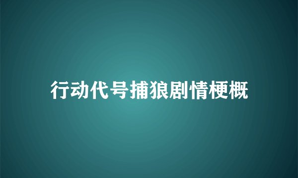 行动代号捕狼剧情梗概
