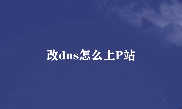 改dns怎么上P站