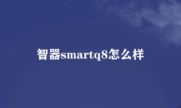 智器smartq8怎么样