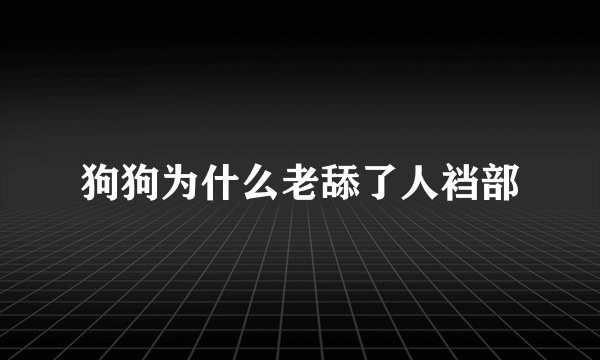 狗狗为什么老舔了人裆部