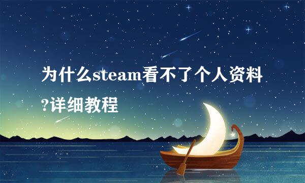 为什么steam看不了个人资料?详细教程