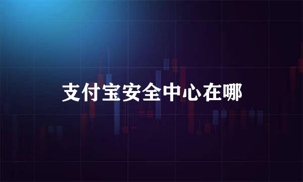支付宝安全中心在哪