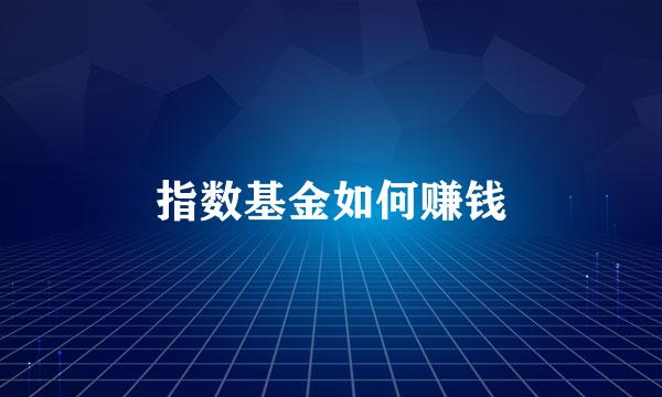 指数基金如何赚钱