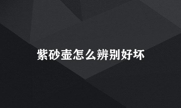 紫砂壶怎么辨别好坏