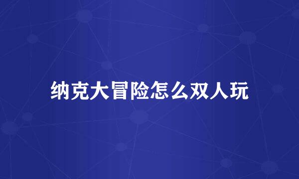 纳克大冒险怎么双人玩
