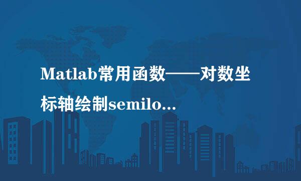 Matlab常用函数——对数坐标轴绘制semilogx函数