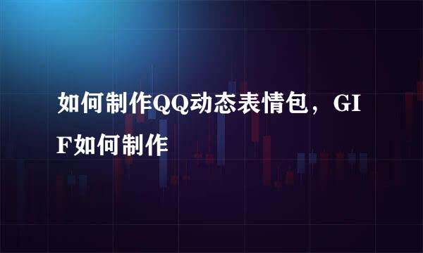 如何制作QQ动态表情包,GIF如何制作