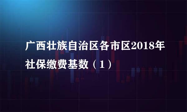 广西壮族自治区各市区2018年社保缴费基数（1）